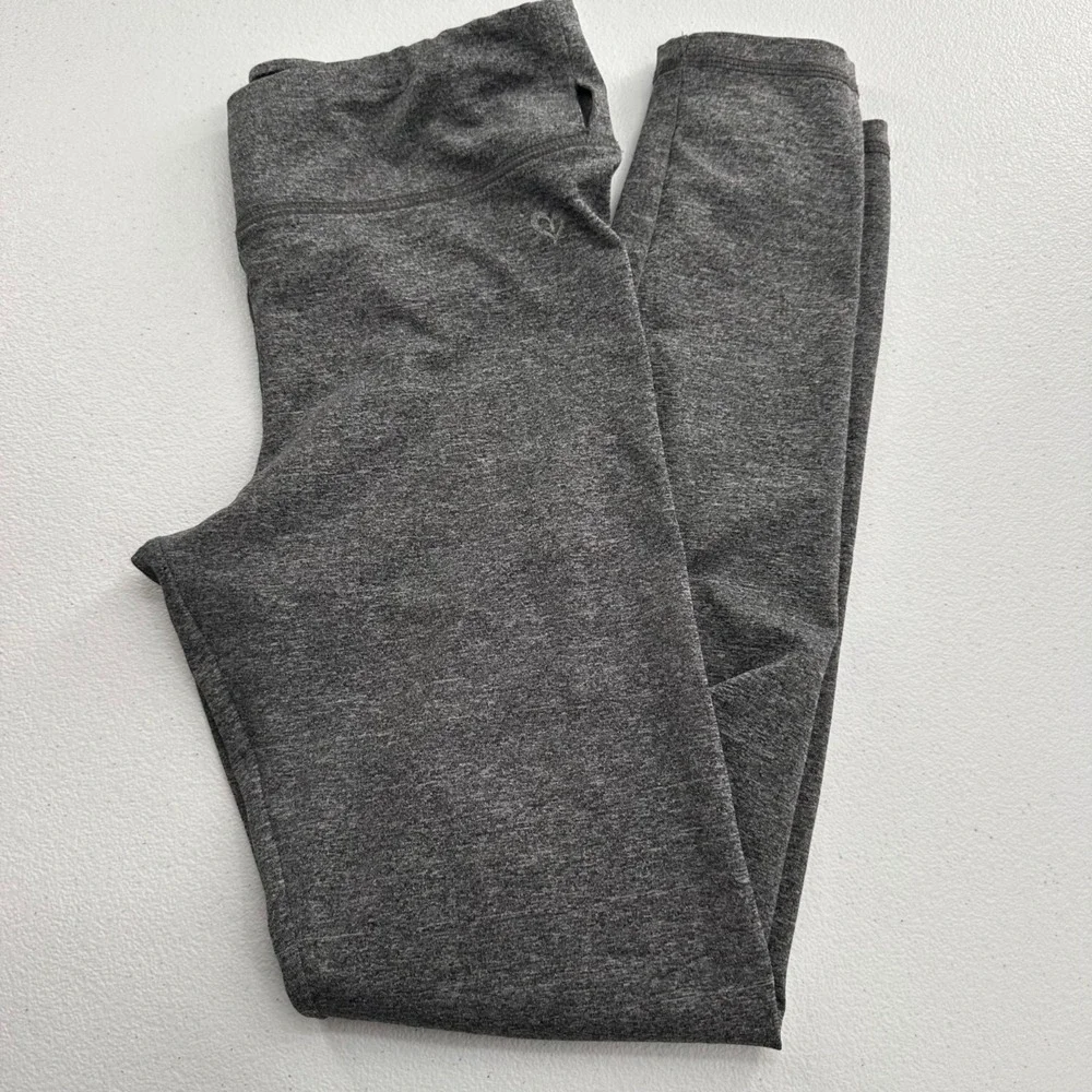 Justice Girls Gray‎ Leggings Size 12 Polyester & Spandex Youth Athletic Stretch